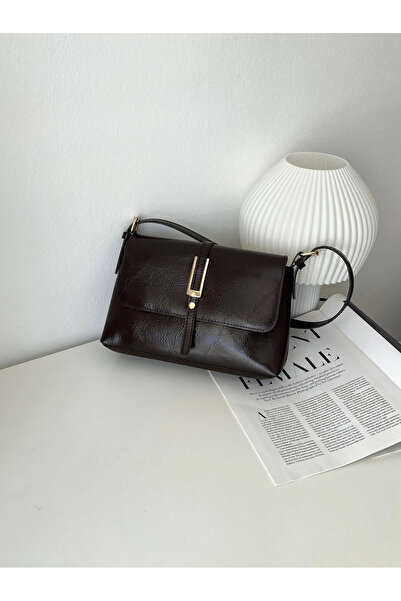 cosybag. Pinterest Senna Model Γυναικεία τσάντα ώμου από μαλακό συνθετικό δέρμα μικρού μεγέθους Bitter coffee