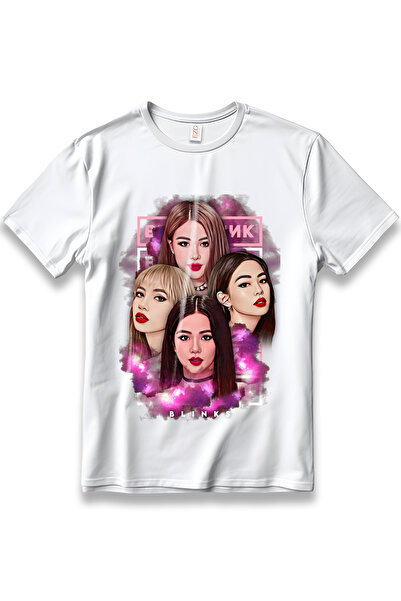 EZG Business Tricou cu imprimeu Blackpink BLINKS Design, unisex, 100% bumbac,...