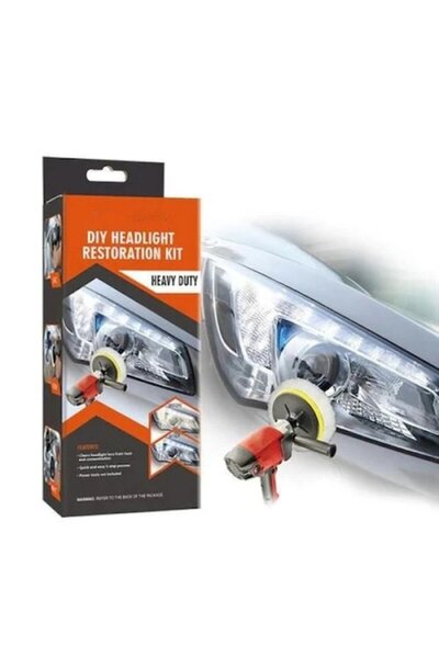 OEM Set de lustruit faruri auto, inclusiv lavetă, bureți, soluție de lustruit