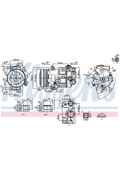 Nissens Compresor Climatizare Citroen C4 2/C5 3/DS4 Ds Ds 5