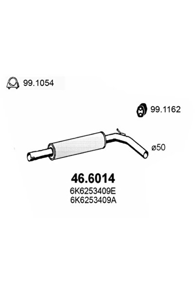 ASSO Toba Esapamet Intermediara Seat Cordoba/Ibiza 2 Vw Polo