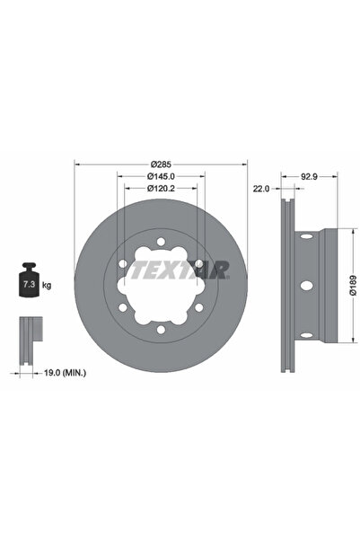 Krieger Disc Frana Mercedes-Benz Sprinter 4-T Bus/Sprinter 4-T Caroserie/Spri...
