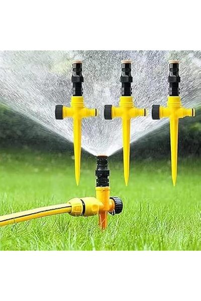 Generic 360° Rotation Auto Irrigation System Garden Lawn Sprinkler Patio