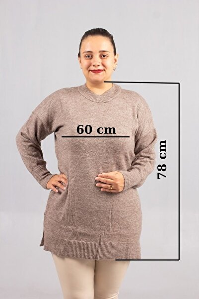 Truva XXL Широка кройка! Мек плетен пуловер за жени с големи размери Elegance