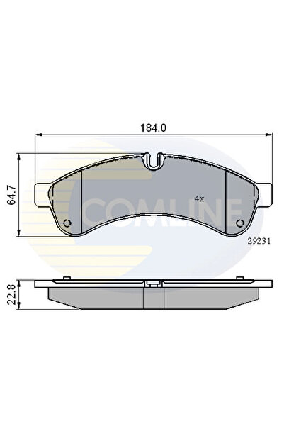 Comline Set Placute Frana Frana Disc Iveco Daily 4 Caroserie/Daily 4 Platou /...