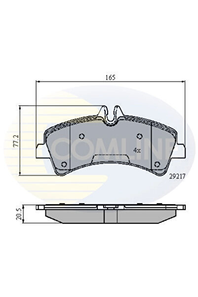 Comline Set Placute Frana Frana Disc Mercedes-Benz Sprinter 3,5-T Bus/Sprinte...