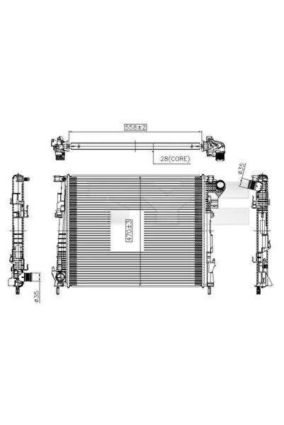 TYC Radiator Racire Motor Nissan Primastar Bus/Primastar Caroserie Opel Vivar...