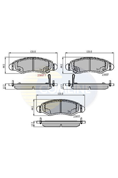 Comline Set Placute Frana Frana Disc Opel Agila Suzuki Ignis 2/Wagon R