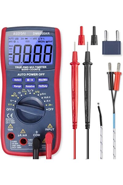 AstroAI Digital Multimeter & Analyzer TRMS 6000-Count Auto-Ranging Tester