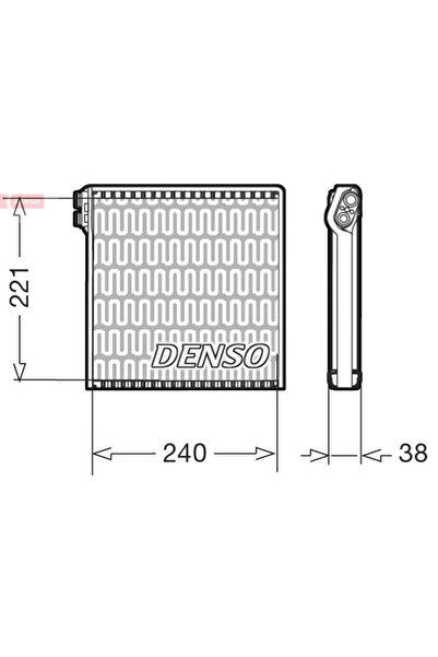 DENSO Evaporator Aer Conditionat Fiat Ducato Bus/Ducato Caroserie/Ducato Plat...
