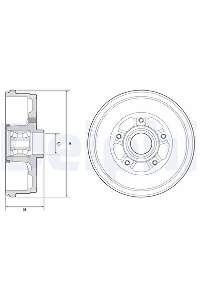 DELPHİ Tambur Frana Dacia Duster Renault Arkana 1/Duster/Express Autoutilitar...