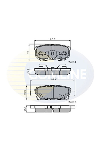 Comline Set Placute Frana Frana Disc Chrysler Sebring Dodge Avenger/Caliber