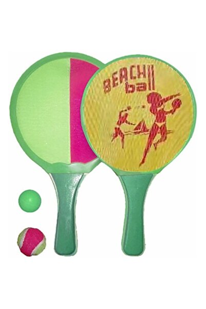 OEM Set de 2 palete de tenis de plajă, cu 2 fețe, cu/fără velcro, include 2 m...