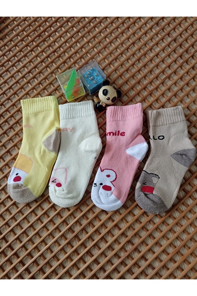 Rocks For Kalın Havlu Termal Burun Dikişsiz 4'lü Kız Çocuk Çorabı