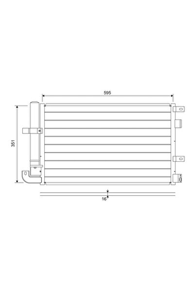 VALEO Condensator Climatizare Jaguar S-Type 2/Xf 1/Xf Sportbrake