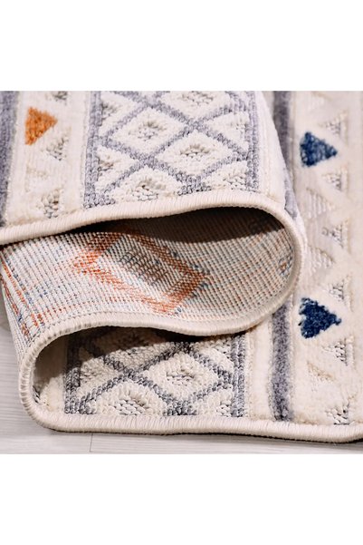 aren.HALI Salerno Modern Multi Degrade Polyester Kaydırmaz Tabanlı Makine Halısı