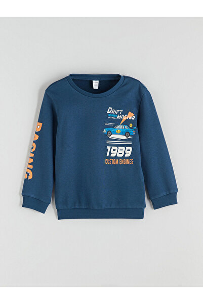 LC Waikiki yeni sezon Bisiklet Yaka Baskılı Erkek Çocuk Sweatshirt 2'li