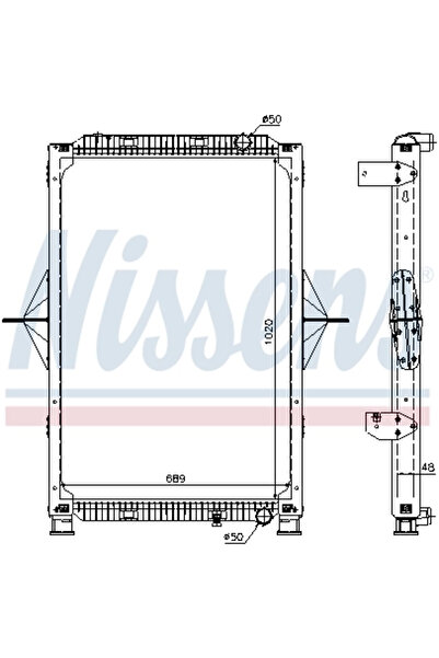 Nissens Radiator Racire Motor Renault Trucks Magnum