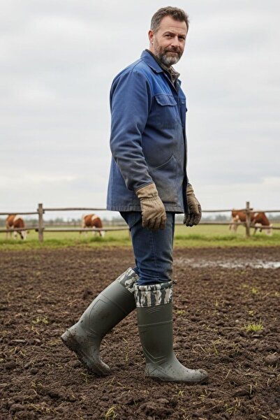 Daytex Чоботи з підборами O4 для сільського господарства та промисловості, стійкі до температур до -30 °C, SRC, нековзні та амортизуючі робочі чоботи