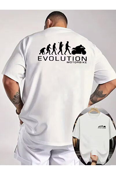 İnazuma Outdoors Tricou unisex oversize din bumbac imprimat, cu gât crew și m...