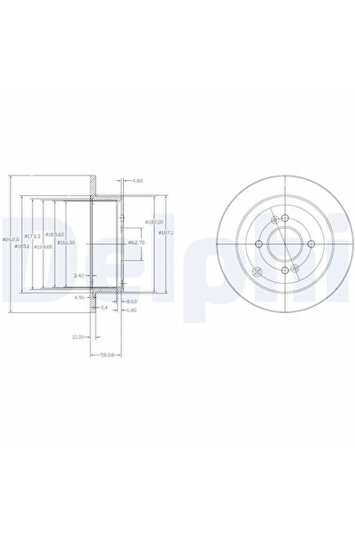 DELPHİ Дискови спирачки Hyundai Accent 3/Accent 4/Getz Hyundai (Пекин) Accent