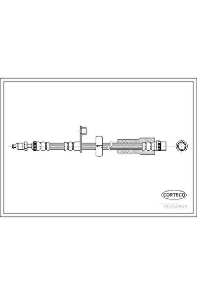 CORTECO Furtun Frana Punte Fata Citroen C3 Picasso/DS3 Peugeot 207/208 1/407 ...