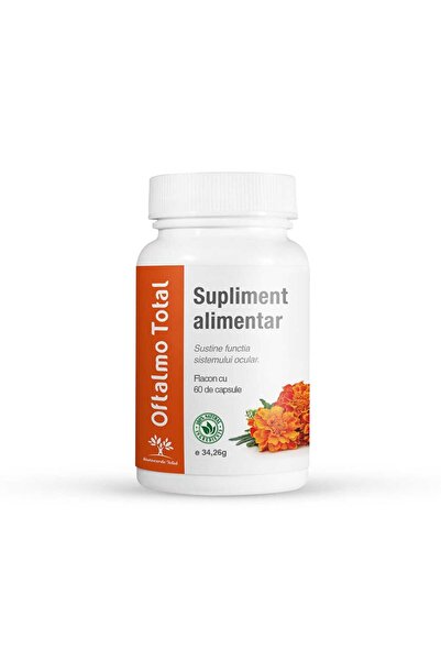Sanoverde Total Supliment alimentar pentru , acuitate vizuala, retinopatia diabetica, Oftalmo Total, 60 c