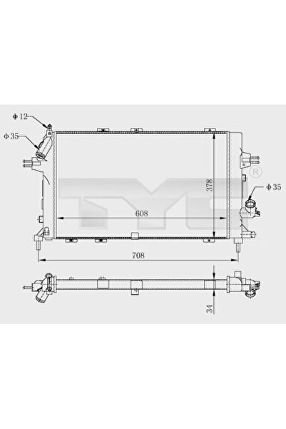 TYC Radiator Racire Motor Opel Astra H/Zafira / Zafira Family B/Zafira B Auto...