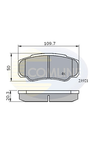 Comline Set Placute Frana Frana Disc Citroen Jumper 1 Bus/Jumper 1 Caroserie/...