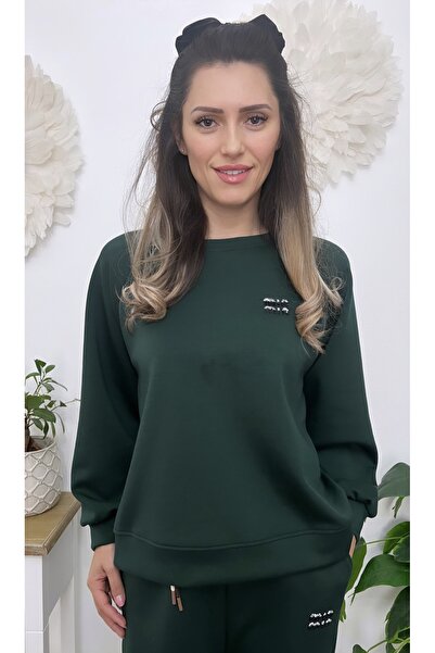 styleFlex Women's elastic viscose tracksuit with applied stones