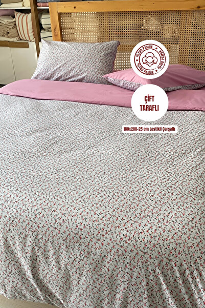 sutra طقم غطاء لحاف مزدوج وبحجم كبير مع ملاءات مرنة على الجانبين مصنوعة من ال...