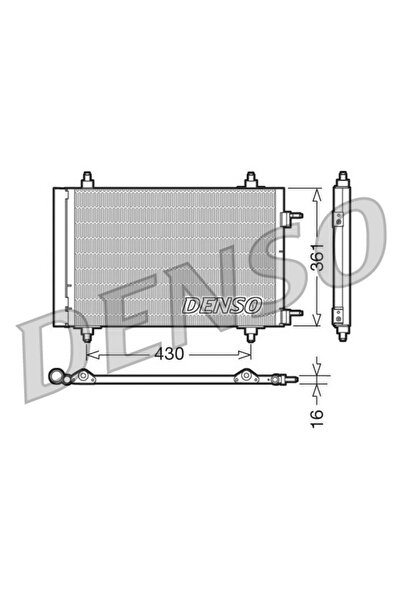 DENSO Condensator Climatizare Citroen Berlingo Autoutilitara/Limuzina Spatioa...