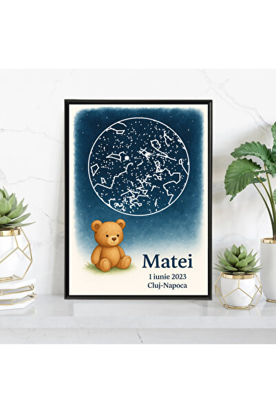 Legendary Gifts Poster personalizat cu hartă stelară