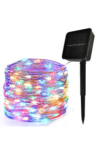 OEM Εξωτερική εγκατάσταση, 200 LED, 22 μέτρα, με 8 εφέ φωτισμού και ηλιακή φό...