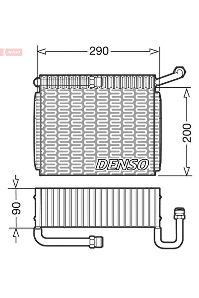 DENSO Evaporator Aer Conditionat Alfa Romeo 166 Lancia Kappa