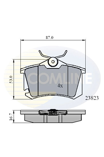 Comline Set Placute Frana Frana Disc Seat Toledo 3 Vw Caddy 3 Autoutilitara