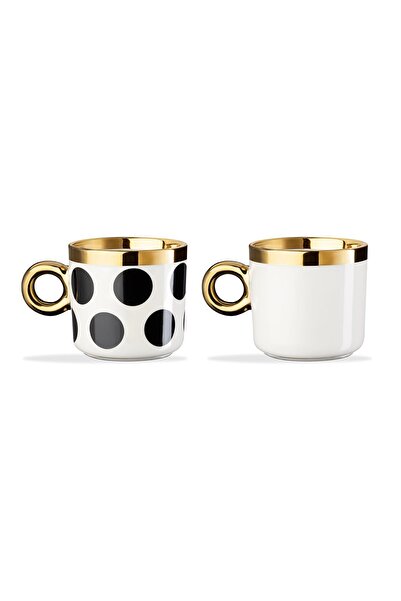 Madame Coco Marlie Set of 2 Mugs - Gold - 400 ml