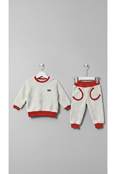 ninnigo Baby Boy Plush Soft Top and Bottom Baby Set, Set of 2