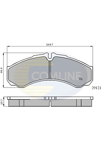 Comline Set Placute Frana Frana Disc Iveco Daily 1 Caroserie/Daily 1 Platou /