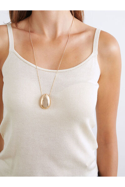 LC Waikiki Ecru U-Neck Strappy Women's Knitwear Tank Top