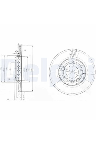 DELPHİ Disc Brake Skoda Fabia 1/Fabia 2 Vw Fox/Polo 4