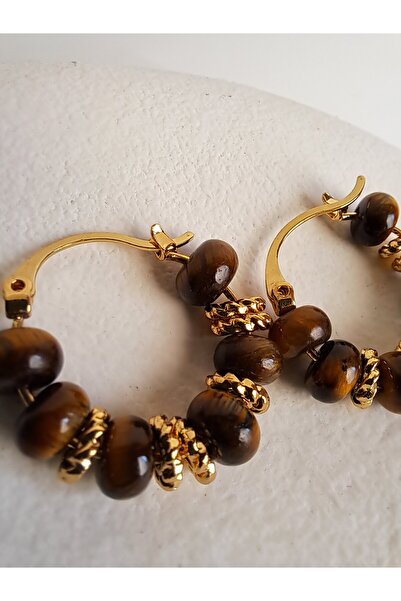 BHR AKSESUAR Brown retro earrings
