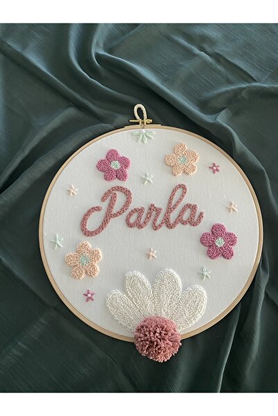 Glow Bebek kapı süsü,punch nakışlı,hastane kapı süsü,isimli kapı süsü, 30 CM hediyelik