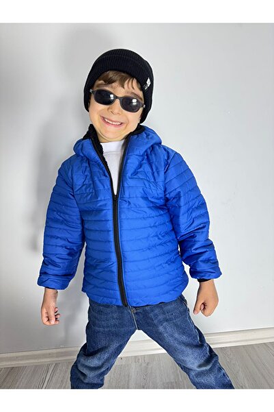 FREE ARSLAN COLLECTİON Sabit Kapüşonlu İçi Peluş Kürk Şişme Bebek Çocuk Mont