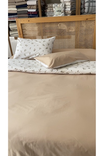 sutra 100% Cotton Double-Sided Elastic Sheet Double & King Size Duvet Cover Set