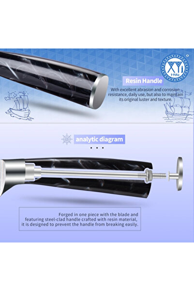 XYJ Professional knife made of Japanese stainless steel and resin handle