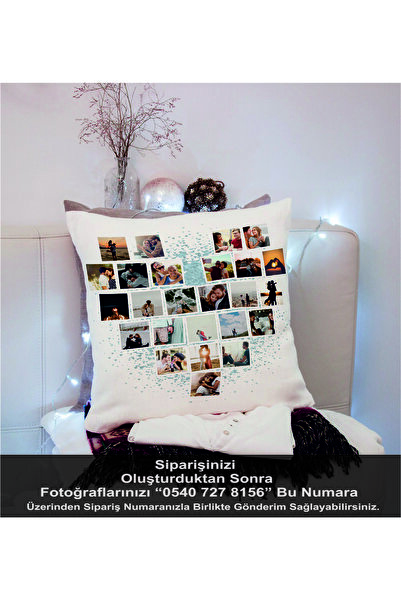 BİYZİ Kişiye Özel 25 Fotoğraflı Yastık