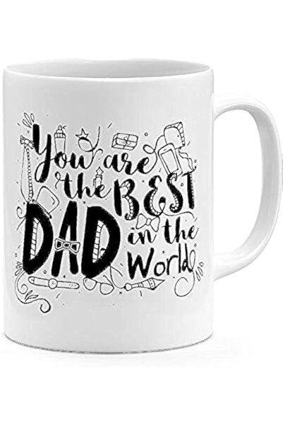 The Bros Ceramic You Are The Best Dad In The World Coffee Mug White