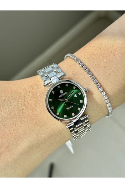 Raymond Kadın Kol Saati Yeşil Kadran