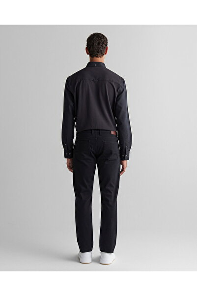 Gant Men's Black Regular Fit Trousers
